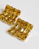 Topshop Topshop Eddie square statement earrings in gold - 2