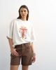 Topshop Topshop Editor denim shorts in brown-Multi - 2