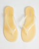 Topshop Topshop Elias jelly flip flops in buttermilk-Yellow - 2