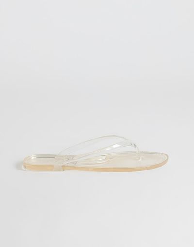 Topshop Topshop Elias jelly flip flops in clear