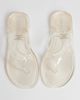 Topshop Topshop Elias jelly flip flops in clear - 2
