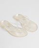 Topshop Topshop Elias jelly flip flops in clear - 4