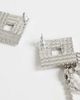 Topshop Topshop Eliza stud tassel embellished earring in silver - 3