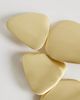 Topshop Topshop Elliot statement stud earrings in brushed gold tone - 4