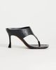 Topshop Topshop Elodie toe thong mid heeled mules in black - 1