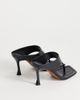 Topshop Topshop Elodie toe thong mid heeled mules in black - 3
