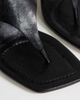Topshop Topshop Elodie toe thong mid heeled mules in black - 4