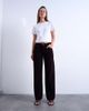 Topshop Topshop Ember low rise corduroy straight leg jeans in bitter chocolate-Brown - 2