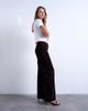 Topshop Topshop Ember low rise corduroy straight leg jeans in bitter chocolate-Brown - 3