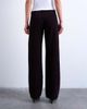 Topshop Topshop Ember low rise corduroy straight leg jeans in bitter chocolate-Brown - 4