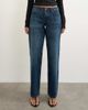 Topshop Topshop Ember low rise relaxed straight leg jeans in blue black - 2
