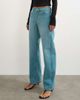 Topshop Topshop Ember low rise relaxed straight leg jeans in teal-Blue - 4
