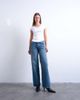 Topshop Topshop Ember low rise straight leg jeans in mid blue-Gray - 1