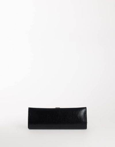 Topshop Topshop Ember small envelope clutch bag in black