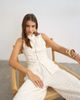 Topshop Topshop embroidered lace high neck sleeveless tank in cream - part of a set-Neutral - 1
