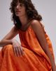 Topshop Topshop embroidered midi dress in orange - 2