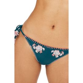 Topshop Topshop Embroidered Side Tie Bikini Bottoms