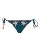 Topshop Topshop Embroidered Side Tie Bikini Bottoms - 3