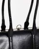 Topshop Topshop Emma medium clasp shoulder bag in black - 4