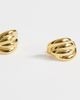 Topshop Topshop Emry waterproof stainless steel stud earrings in gold tone - 3