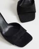 Topshop Topshop Esme mule with clear wedge high heels in black - 2