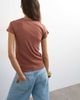 Topshop Topshop everyday tee in washed burgundy-Green - 4