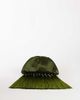 Topshop Topshop Evie knot tassel clutch purse in olive satin-Green - 1