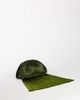 Topshop Topshop Evie knot tassel clutch purse in olive satin-Green - 2