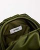 Topshop Topshop Evie knot tassel clutch purse in olive satin-Green - 4