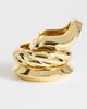 Topshop Topshop Fabio 3 pack bangles in gold - 2