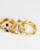 Topshop Topshop Fabio 3 pack bangles in gold - 3