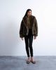 Topshop Topshop faux fur boxy shawl coat in mink-Neutral - 2