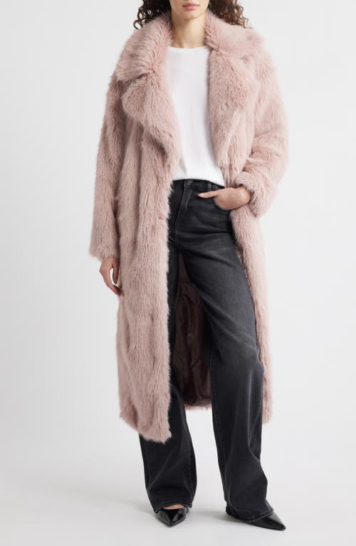 Topshop Topshop Faux Fur Longline Coat