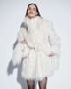 Topshop Topshop faux fur short cinched waist short coat in white - 3