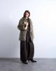 Topshop Topshop faux fur striped shawl mid length coat in black - 2