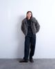 Topshop Topshop faux fur zip up bomber jacket in gray - 2