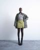 Topshop Topshop faux leather hi-shine mini pelmet skirt in avocado-Green - 2