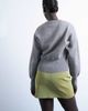 Topshop Topshop faux leather hi-shine mini pelmet skirt in avocado-Green - 3