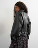 Topshop Topshop faux leather moto jacket in black - 2