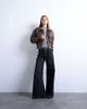 Topshop Topshop faux leather ovoid sleeve bomber jacket in washed brown - 2