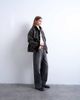 Topshop Topshop faux leather patch pockets jacket with faux suede contrast in brown - 2