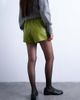 Topshop Topshop faux leather running shorts in green - 4