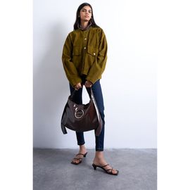 Topshop Topshop Faux Leather Shoulder Bag