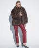 Topshop Topshop faux leather straight leg pants in cherry-RED - 1