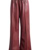 Topshop Topshop Faux Leather Wide Leg Drawstring Pants - 4