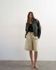 Topshop Topshop faux leather zip up jacket with patch pockets in washed black - 1