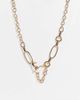 Topshop Topshop Faux pearl and beaded t bar necklace in pastel multi - 1