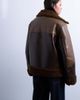 Topshop Topshop faux shearling patchwork faux leather jacket in brown - 4