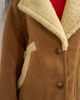 Topshop Topshop faux shearling short jacket in beige-Neutral - 4