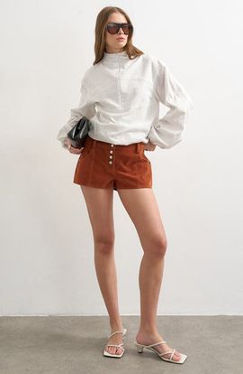 Topshop Topshop Faux Suede Micro Shorts